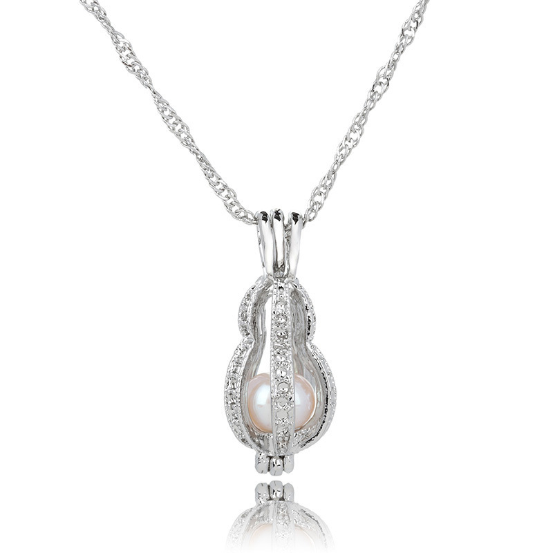 Creative hollowed oysters Pearl series necklace, natural freshwater pearl clavicle chain accessories manufacturer wholesale - Image 6