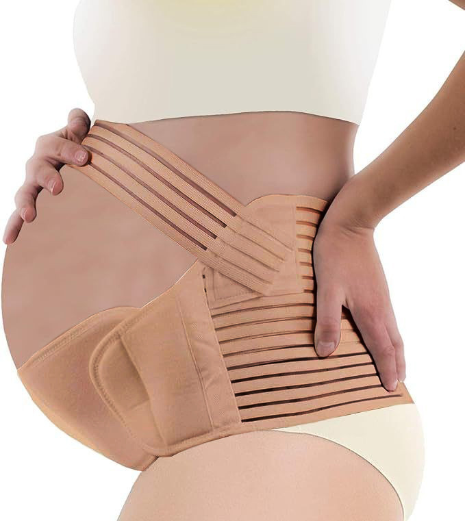 Solid Color Breathable Adjustable Maternity Belt - Image 6