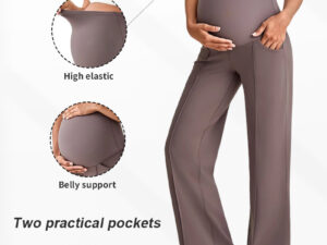 Maternity Belly Support Straight Leg Pants