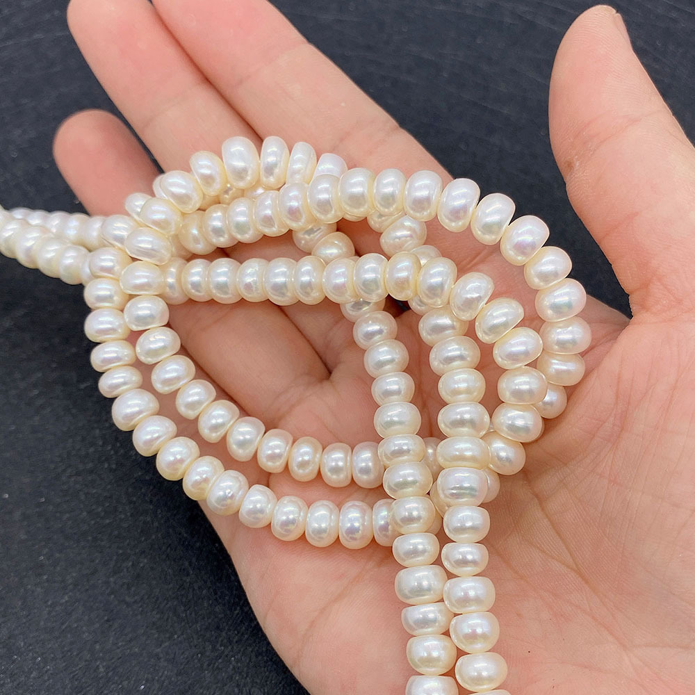 Natural Freshwater Pearl Loose Bead Jewelry Necklace Accessories - Image 4