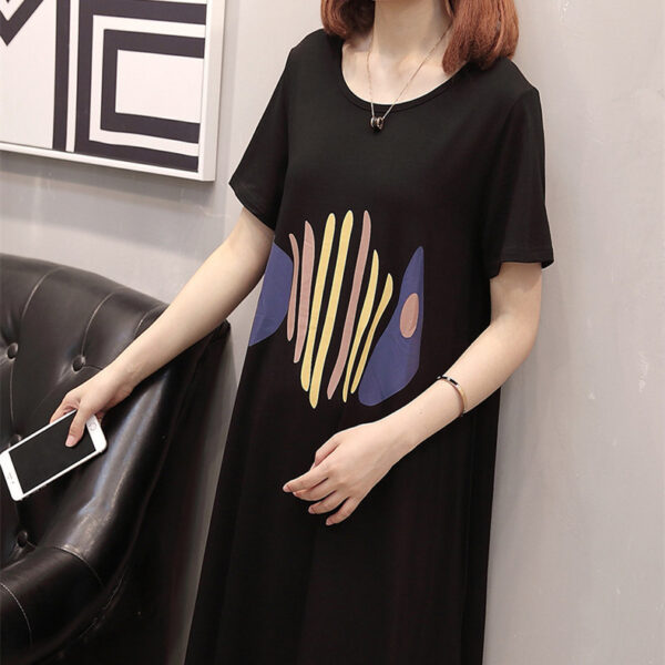 Nursing Shirt Summer Outwear Mid-length Loose Cotton Fashion Short Sleeve