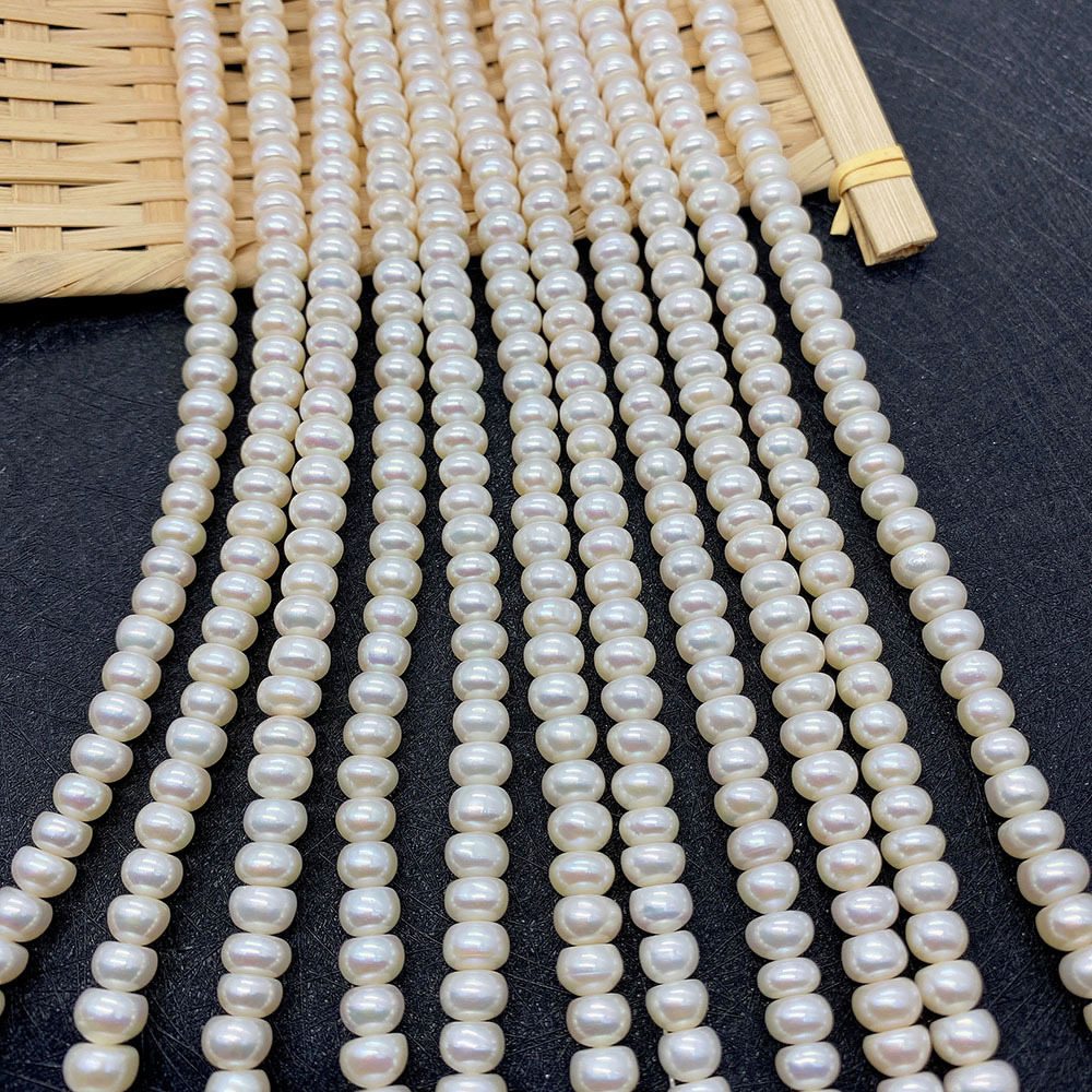 Natural Freshwater Pearl Loose Bead Jewelry Necklace Accessories - Image 5