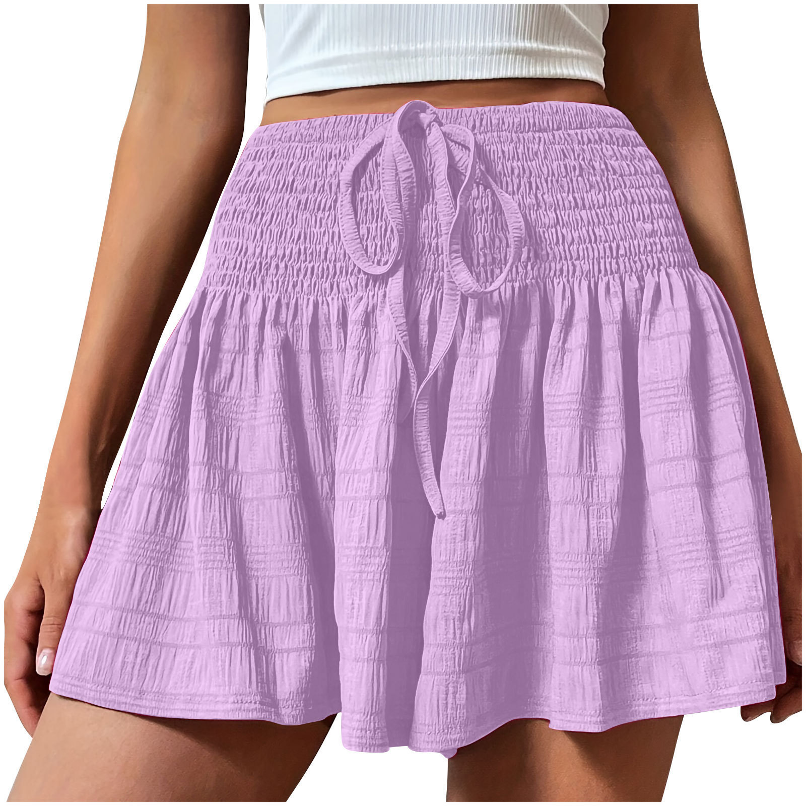 Stylish And Minimalist Drawstring Shorts For Women - Image 3