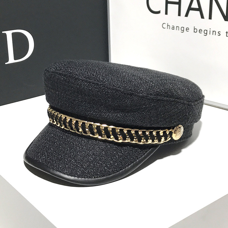 French Elegant Western Style Octagonal Cap Women - Image 7