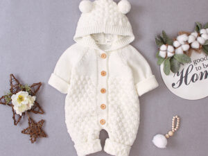 Baby knitted jumpsuit