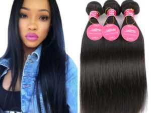 Real human hair straight wave human hair hair curtain natural color wig hair extension