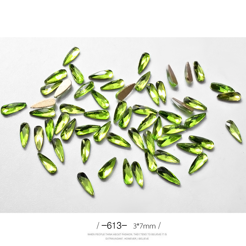 10Pcs 3D Nail Art Rhinestones Long Water Drop Shaped Glitter Nail Art Decorations Accessoires Nail Supplies - Image 5