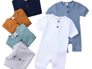 Baby Bag Fart Clothes Pit Striped Crawling Clothes