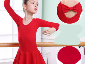 Children's Dance Clothes, Girls' Practice Clothes, Girls Short-sleeved Tutu