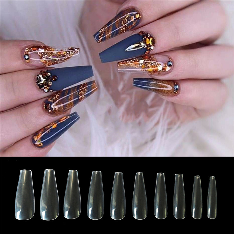 500 tablets of transparent natural color ballet fake nails - Image 4