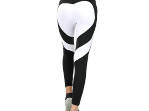 Love Butt Heart Stitching Yoga Leggings Hip Raise High Waist Leggings For Women