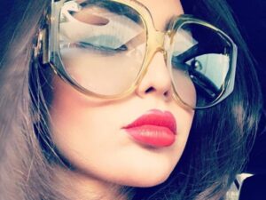 New Arrival Oversize Women Round Sun Glasses Fashion Ladies Olive Frames Glasses