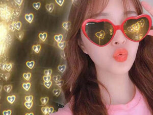 Heart-shaped Lights Become Love Special Effects Glasses Sunglasses