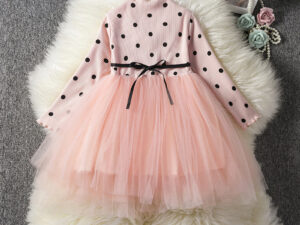 Baby Girls Spring Winter Long Sleeve Tutu Lace Dresses Infantil Newborn 1st Birthday Party Clothes Christening Gown Casual Wear