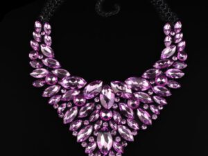 Alloy Rhinestone Necklace Luxury Full Diamond Sweater Chain