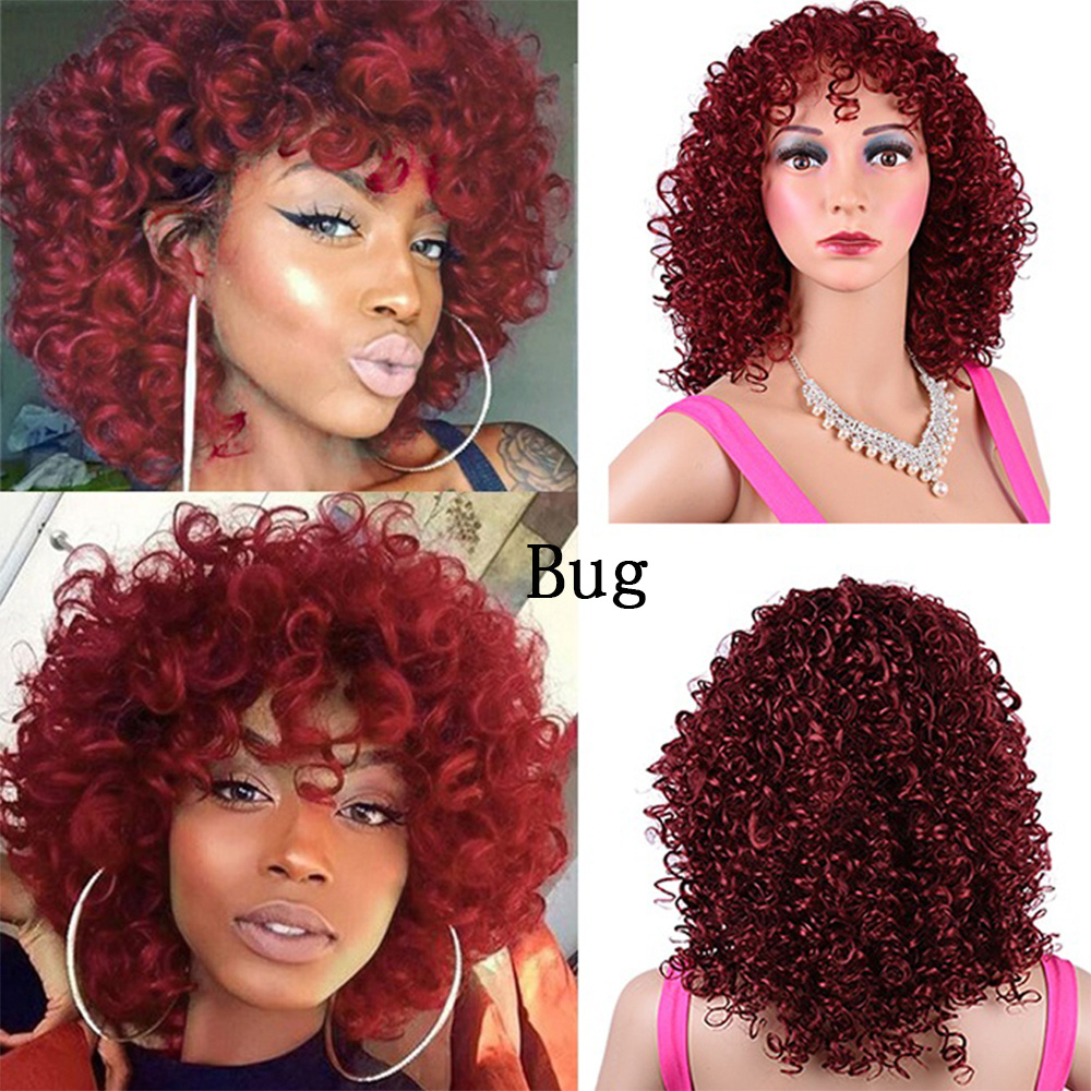 Synthetic Afro Curly Wig African Wigs For Black Women - Image 3