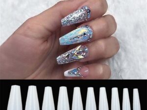 500 tablets of transparent natural color ballet fake nails