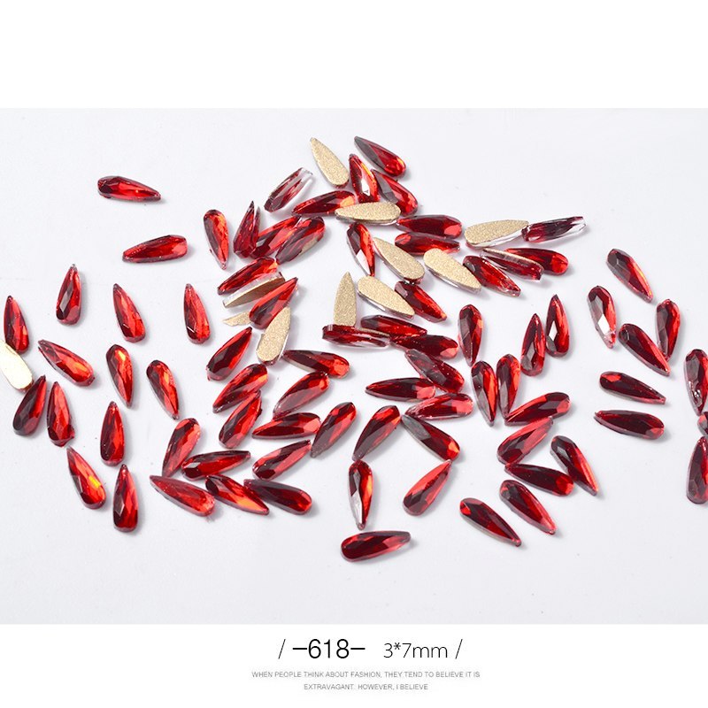 10Pcs 3D Nail Art Rhinestones Long Water Drop Shaped Glitter Nail Art Decorations Accessoires Nail Supplies - Image 10