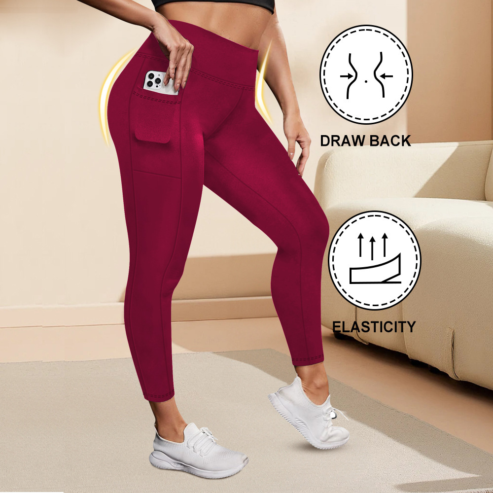High-Waisted Plus-Size Yoga Leggings For Women Butt-Lifting And Body-Hugging Fit For Fitness - Image 5