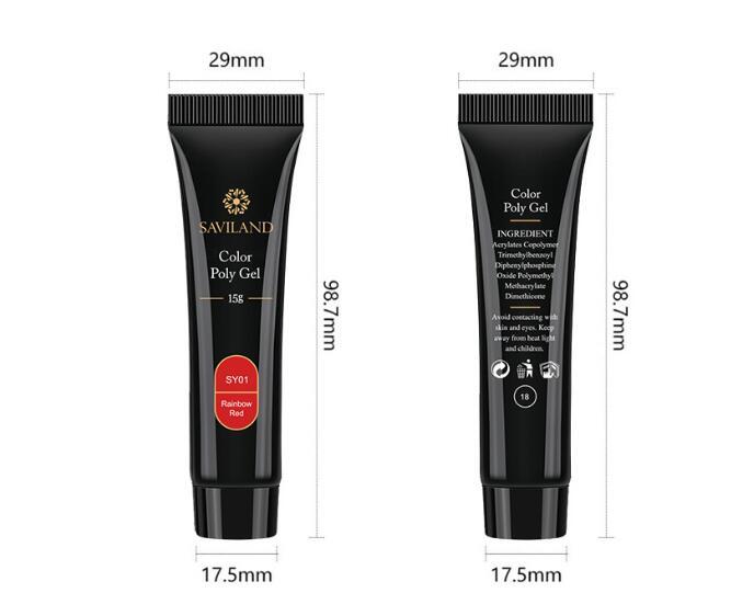 15g nail colored crystal extension glue - Image 8