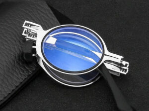 Folding Portable Hyperopia Glasses, Metal Frame Reading Glasses