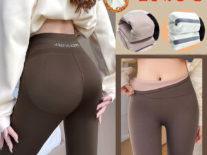 Fleece Thickened Leggings Winter -20 To 5 Shark Pants For Women High Waist Tight Skinny Tummy Control Buttocks Slimming Yoga Pants