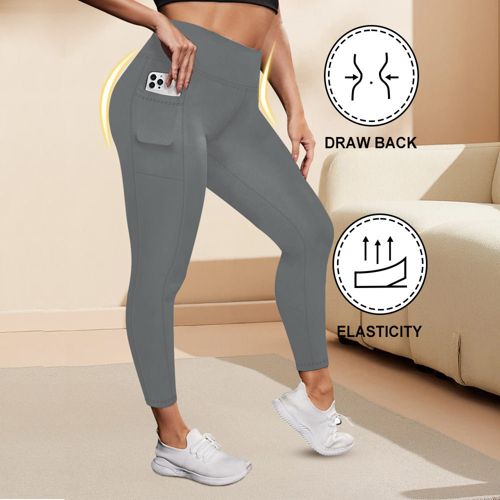 High-Waisted Plus-Size Yoga Leggings For Women Butt-Lifting And Body-Hugging Fit For Fitness - Image 8
