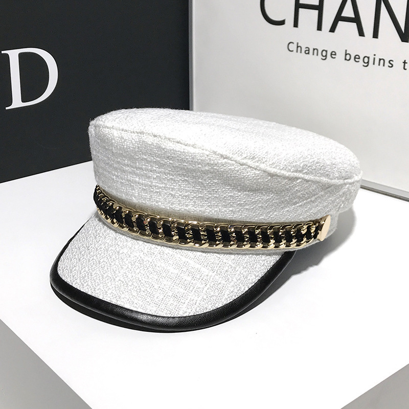 French Elegant Western Style Octagonal Cap Women - Image 4