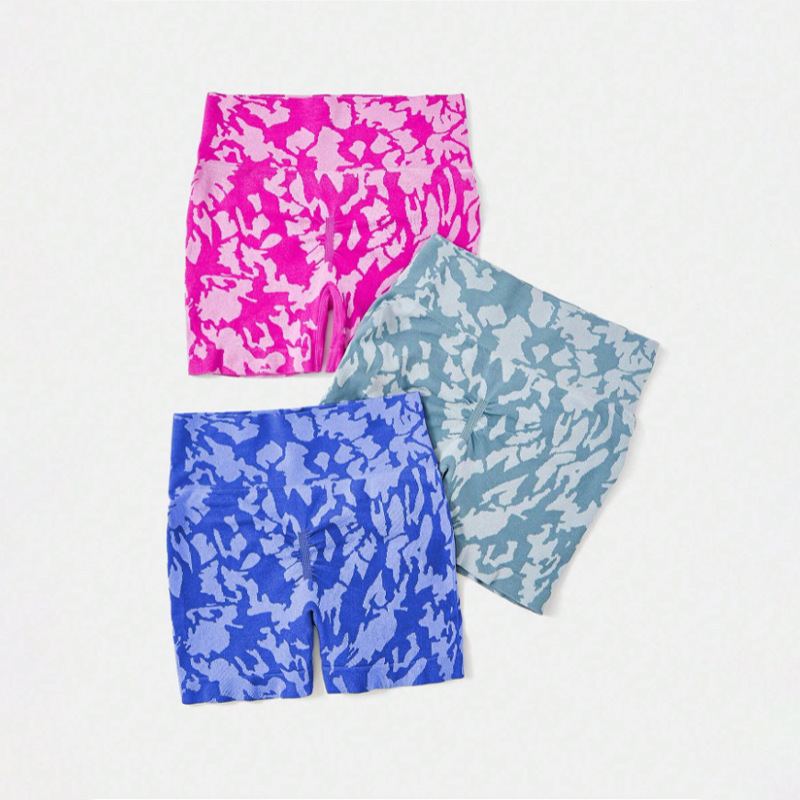 Fashion Tie-dye Tight Yoga Shorts For Women - Image 6