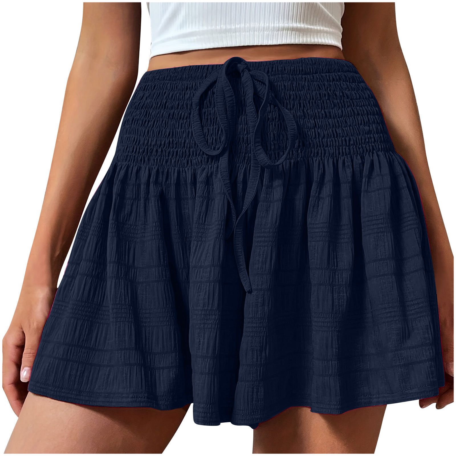 Stylish And Minimalist Drawstring Shorts For Women - Image 8