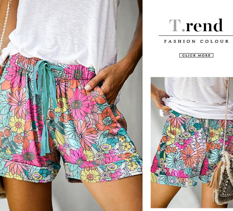 High Waist Lace Up Casual Shorts For Women - Image 5