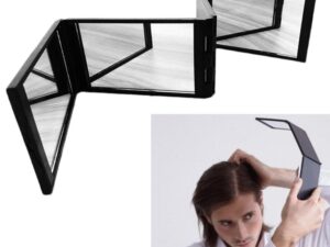 Hair Coloring Makeup Mirrors 360 No Blind Spot Foldable Mirrors