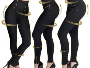 High-waisted Tight Pants Tummy Control Zipper Leggings for Women Seamless Breech with Diamond-studded Pants