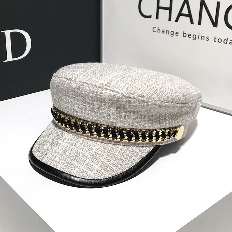 French Elegant Western Style Octagonal Cap Women - Image 6