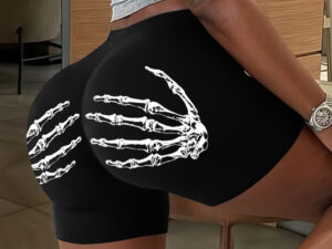 Fashion Printed Slim Shorts For Women