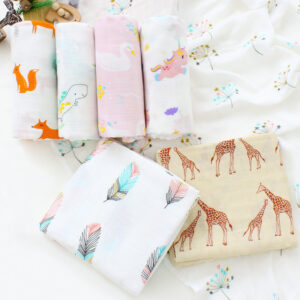 Bamboo Cotton Gauze Gro-bag Baby Wrapping Blanket Baby Swaddling Quilt Cover Blanket Newborn Swaddling Towel