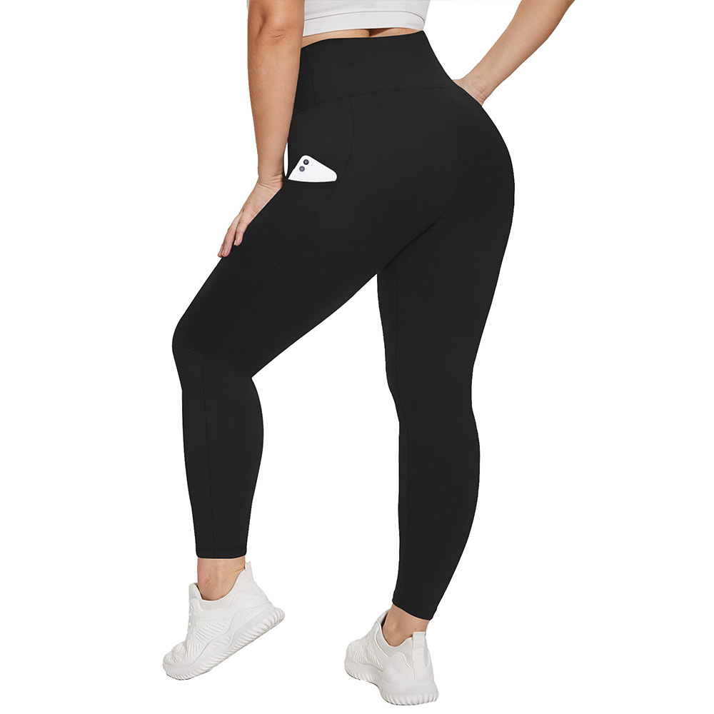 High-Waisted Plus-Size Yoga Leggings For Women Butt-Lifting And Body-Hugging Fit For Fitness - Image 3