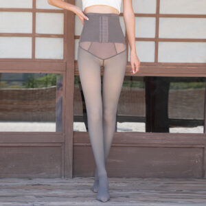 Front Row Buttons High Waist Shaping Leggings For Women