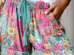 High Waist Lace Up Casual Shorts For Women