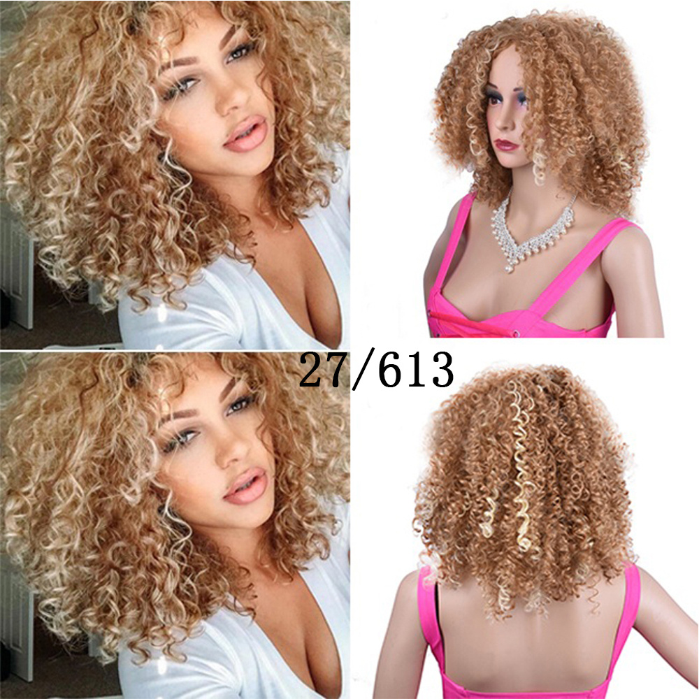Synthetic Afro Curly Wig African Wigs For Black Women - Image 4