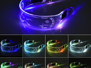 LED Luminous Glasses Party Bar Disco Punk Glasses Futuristic Style Festival Goggles Decoration Gifts
