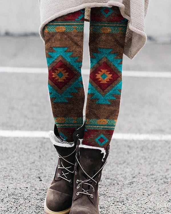 Hawaiian Style Digital Printing 3D Leggings For Men And Women - Image 5