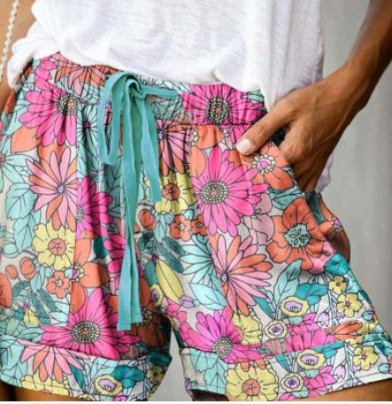 High Waist Lace Up Casual Shorts For Women - Image 2