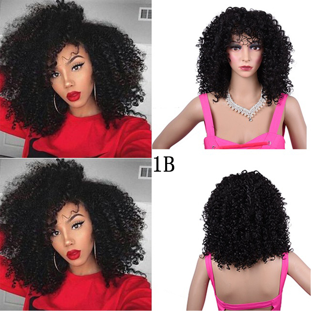 Synthetic Afro Curly Wig African Wigs For Black Women - Image 2