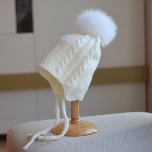 Cute Braid Woolen Cap Women