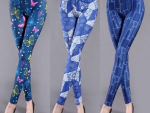 Spring And Summer Milk Silk Printed Leggings For Women