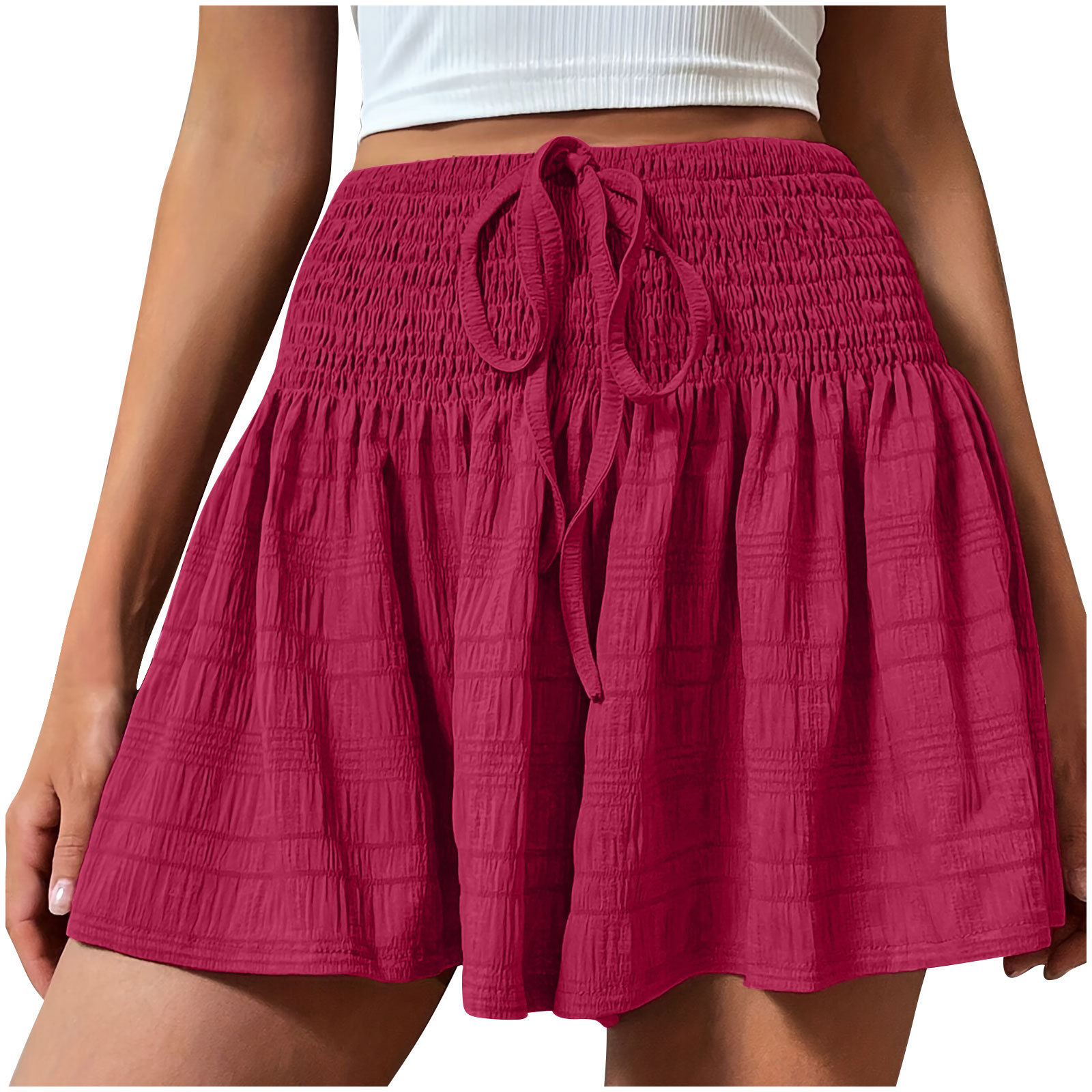 Stylish And Minimalist Drawstring Shorts For Women - Image 9