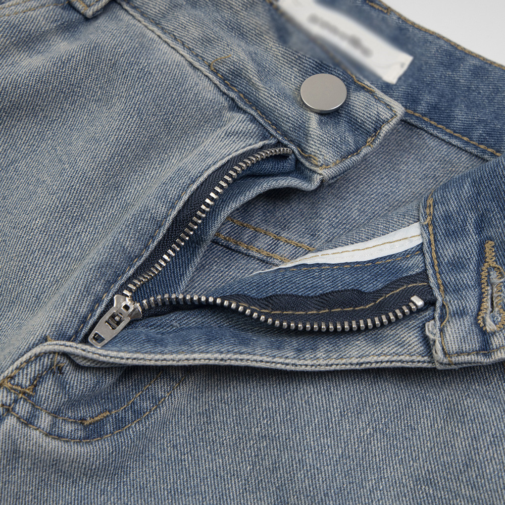 Ripped Denim Shorts For Men And Women - Image 3