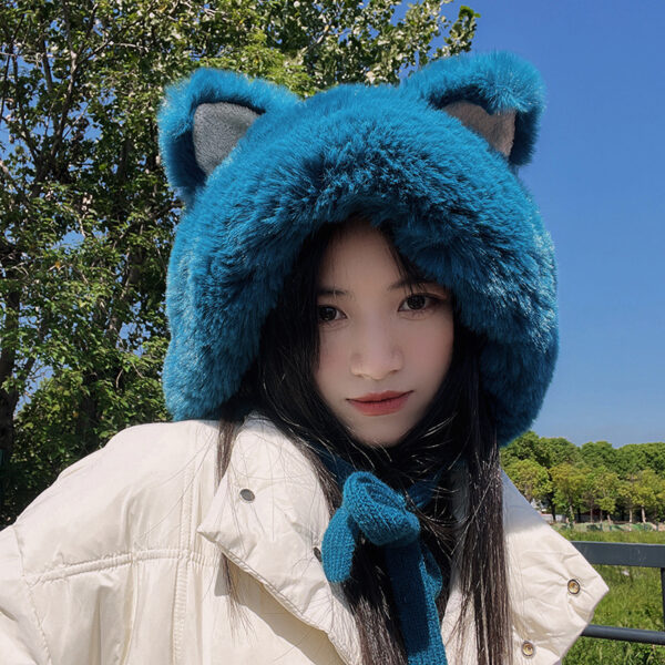 Fashion Thickened Plush Woolen Hat Women