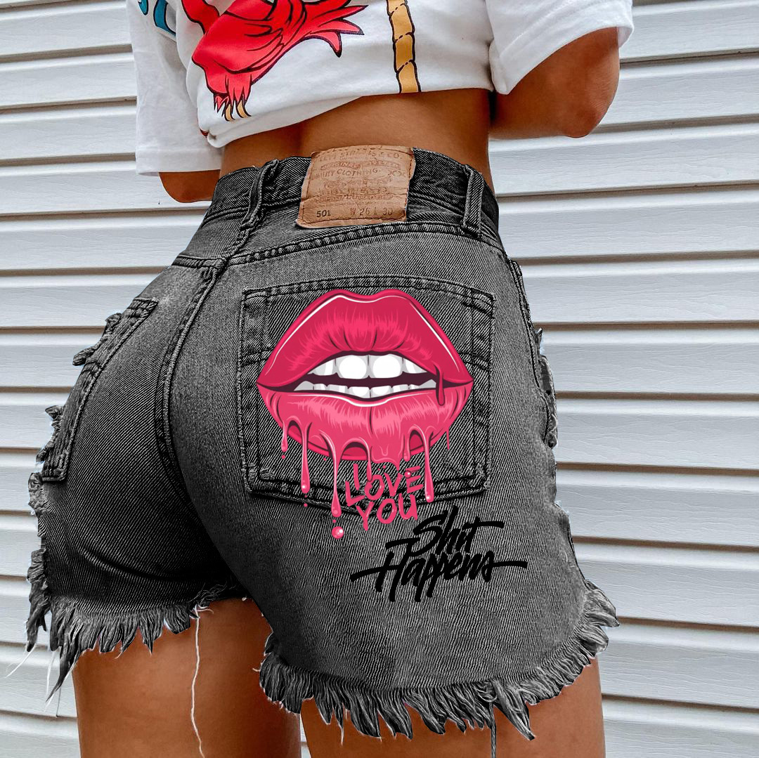 Fashion Ripped Denim Shorts For Women - Image 3